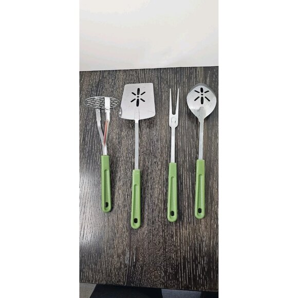 Vintage Kitchen Utensils GREEN Japan - Picture 2 of 5